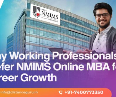 Why Working Professionals Prefer NMIMS Online MBA for Career Growth